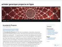 Tablet Screenshot of generiquepropecia.wordpress.com