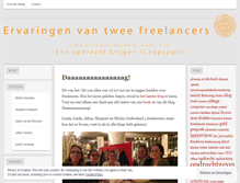 Tablet Screenshot of ervaringenvan2freelancers.wordpress.com