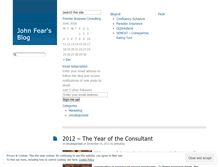Tablet Screenshot of johnefear.wordpress.com