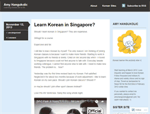 Tablet Screenshot of amyhangukolic.wordpress.com