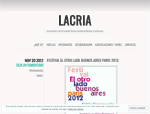 Tablet Screenshot of lacria.wordpress.com