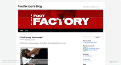 Desktop Screenshot of footfactory.wordpress.com