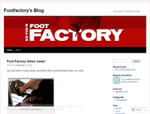 Tablet Screenshot of footfactory.wordpress.com