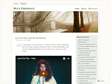 Tablet Screenshot of blueeminence.wordpress.com