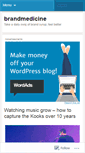 Mobile Screenshot of brandmedicine.wordpress.com