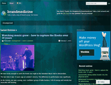 Tablet Screenshot of brandmedicine.wordpress.com