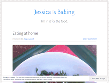 Tablet Screenshot of jessicaisbaking.wordpress.com