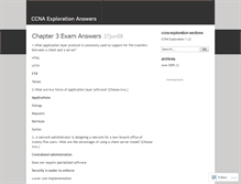 Tablet Screenshot of ccnaexplorationanswers.wordpress.com