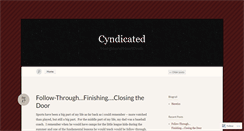 Desktop Screenshot of cyndicated.wordpress.com