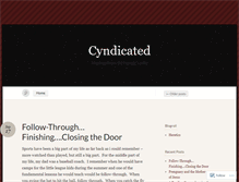 Tablet Screenshot of cyndicated.wordpress.com