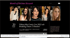 Desktop Screenshot of kristenstewartworld.wordpress.com