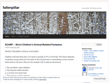 Tablet Screenshot of fallenpillar.wordpress.com
