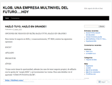Tablet Screenshot of klobemprende.wordpress.com