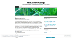 Desktop Screenshot of mykitchenmusings.wordpress.com