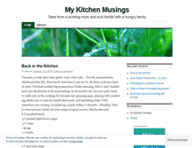 Tablet Screenshot of mykitchenmusings.wordpress.com