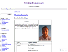 Tablet Screenshot of criticalcompetency.wordpress.com