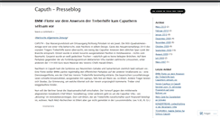 Desktop Screenshot of caputh.wordpress.com
