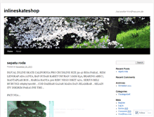 Tablet Screenshot of inlineskateshop.wordpress.com
