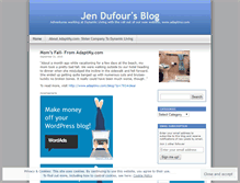 Tablet Screenshot of jendufour.wordpress.com