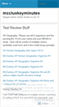 Mobile Screenshot of mccluskeyminutes.wordpress.com