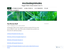 Tablet Screenshot of mccluskeyminutes.wordpress.com