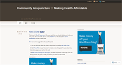 Desktop Screenshot of communityacupuncturist.wordpress.com