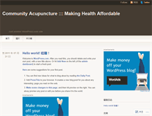 Tablet Screenshot of communityacupuncturist.wordpress.com