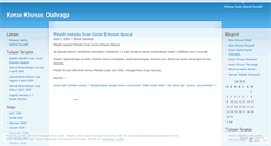 Desktop Screenshot of koranolahraga.wordpress.com