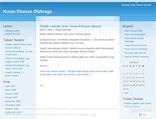 Tablet Screenshot of koranolahraga.wordpress.com