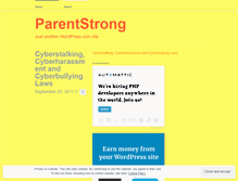 Tablet Screenshot of parentstrong.wordpress.com