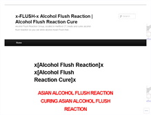 Tablet Screenshot of alcoholflushreaction.wordpress.com