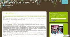 Desktop Screenshot of christinericehealthblog.wordpress.com