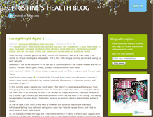 Tablet Screenshot of christinericehealthblog.wordpress.com