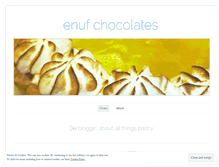 Tablet Screenshot of enufchocolates.wordpress.com