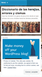 Mobile Screenshot of diccionarioherejiascismas.wordpress.com