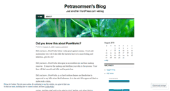 Desktop Screenshot of petrasomsen.wordpress.com