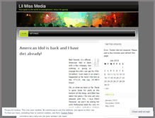 Tablet Screenshot of lilmissmedia.wordpress.com