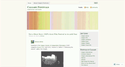 Desktop Screenshot of calgaryfestivals.wordpress.com