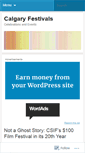 Mobile Screenshot of calgaryfestivals.wordpress.com