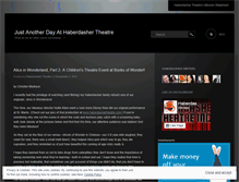 Tablet Screenshot of haberdashertheatre.wordpress.com