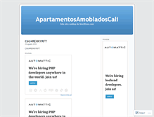 Tablet Screenshot of apartamentosamobladoscali.wordpress.com