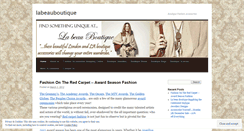 Desktop Screenshot of labeauboutique.wordpress.com