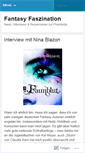 Mobile Screenshot of fantasyfaszination.wordpress.com