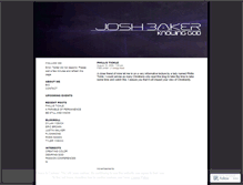 Tablet Screenshot of joshuambaker.wordpress.com