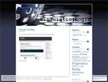 Tablet Screenshot of linguisticlogic.wordpress.com