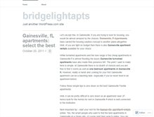 Tablet Screenshot of bridgelightapts.wordpress.com