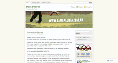 Desktop Screenshot of damepelota.wordpress.com