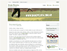 Tablet Screenshot of damepelota.wordpress.com