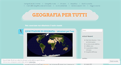 Desktop Screenshot of esercitazionigeografia.wordpress.com