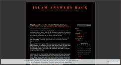 Desktop Screenshot of islamanswersback.wordpress.com